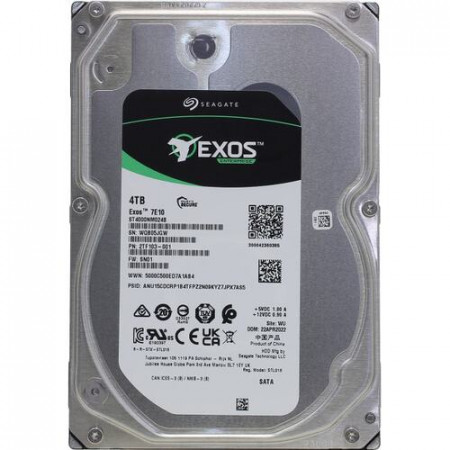 4 ТБ Жесткий диск Seagate Exos 7E10 (ST4000NM024B) серый
