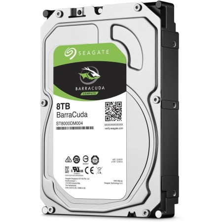8 ТБ Жесткий диск Seagate BarraCuda (ST8000DM004) серый