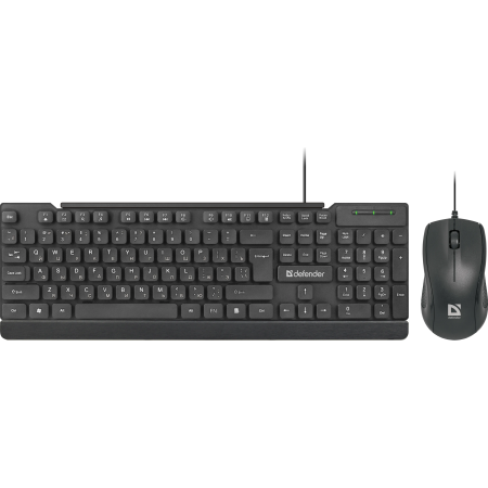 Клавиатура + мышь проводная Defender York C-777 (45779) черный