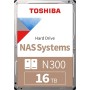 16 ТБ Жесткий диск Toshiba N300 (HDWG31GUZSVA) серый