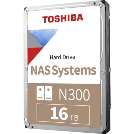 16 ТБ Жесткий диск Toshiba N300 (HDWG31GUZSVA) серый