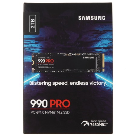 2 ТБ SSD диск Samsung 990 PRO (MZ-V9P2T0BW) черный