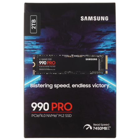 2 ТБ SSD диск Samsung 990 PRO (MZ-V9P2T0BW) черный