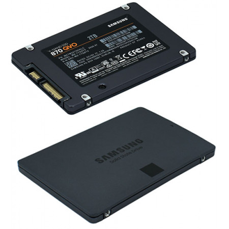 2 ТБ SSD диск Samsung 870 QVO (MZ-77Q2T0BW) черный