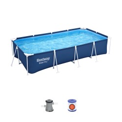 Бассейн каркасный Bestway Steel Pro Frame 56424 (400х211х81 см) синий Бассейн каркасный Bestway Steel Pro Frame 56424 (400х211х81 см) синий