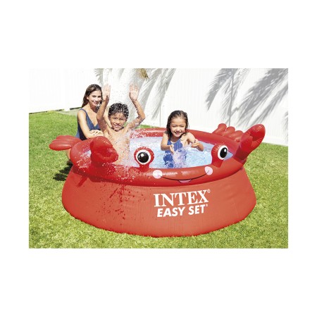 Бассейн надувной INTEX Crab Easy Set 26100NP (183x183x51 см) красный