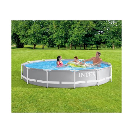 Бассейн каркасный INTEX Prism Frame 26710NP (366x366x76 см) серый
