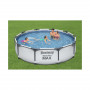 Бассейн каркасный Bestway Steel Pro MAX 56406 (305x305x76 см) серый