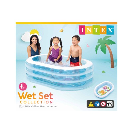 Бассейн надувной INTEX My Sea Friends 57482NP (163x107x46 см) синий