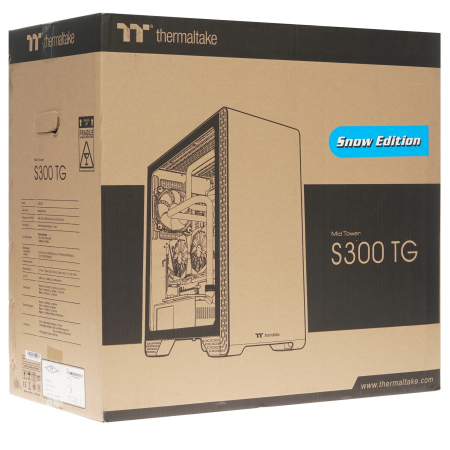 Корпус Thermaltake S300 Tempered Glass Snow Edition (CA-1P5-00M6WN-00) белый