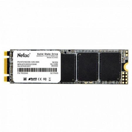 128 ГБ SSD диск Netac N535N (NT01N535N-128G-N8X) черный