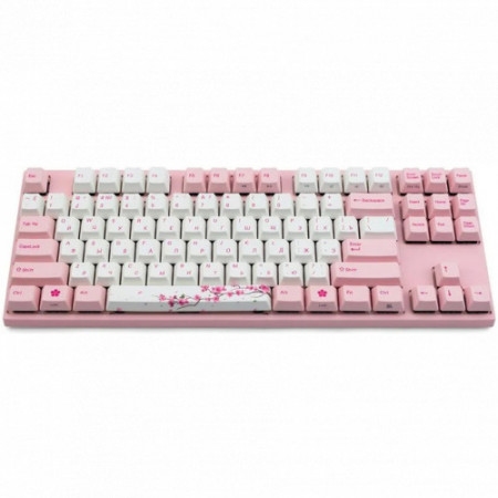 Клавиатура проводная Varmilo Sakura V2 VEM87 EC Sakura V2 Switch (A33A042A9A3A06A036) розовый
