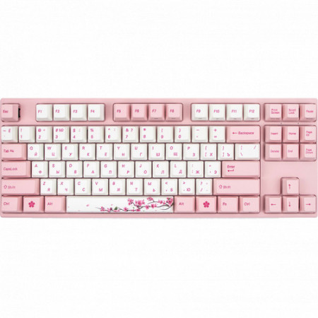 Клавиатура проводная Varmilo Sakura V2 VEM87 EC Sakura V2 Switch (A33A042A9A3A06A036) розовый