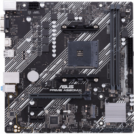 Материнская плата ASUS PRIME A520M-K черный