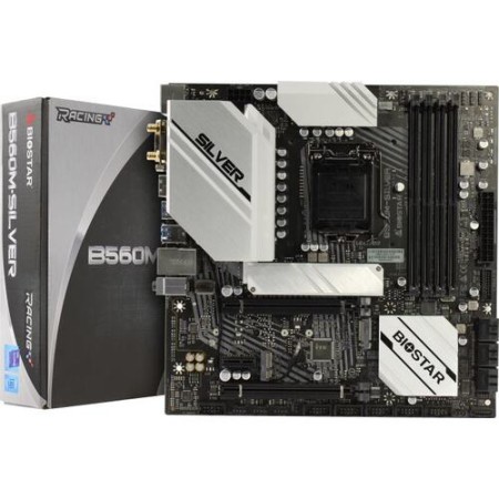 Материнская плата Biostar B650M-SILVER белый