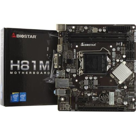 Материнская плата Biostar H81MHV3 3.0 черный