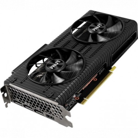 Видеокарта Palit GeForce RTX 3060 Ti DUAL OC V1 (LHR) (NE6306TS19P2-190AD) 8 Гб черный