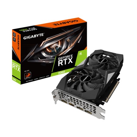 Видеокарта GIGABYTE GeForce RTX 2060 D6 (GV-N2060D6-12GD) 12 Гб черный