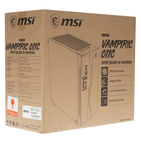Корпус MSI MAG Vampiric 011C (306-7G08P22-809) черный