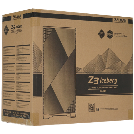 Корпус ZALMAN Z3 Iceberg (Z3 Iceberg Black) черный