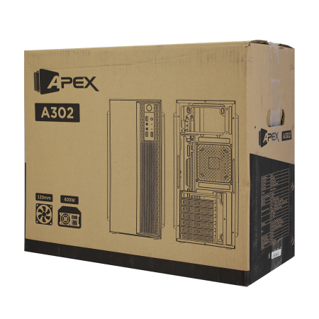 Корпус APEX A302 черный