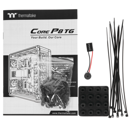 Корпус Thermaltake Core P8 TG (CA-1Q2-00M1WN-00) черный