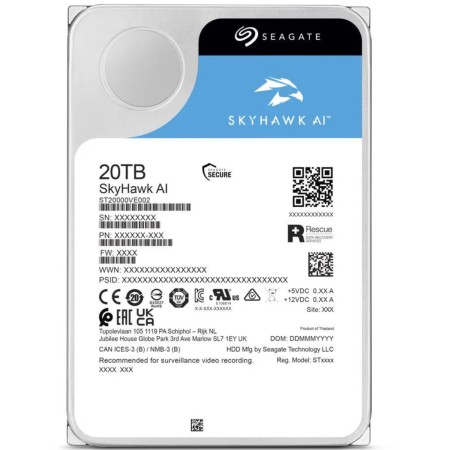 20 ТБ Жесткий диск Seagate SkyHawk AI (ST20000VE002) синий