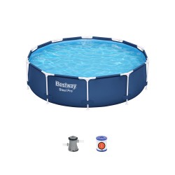 Бассейн каркасный Bestway Steel Pro 56679 (305х305х76 см) синий Бассейн каркасный Bestway Steel Pro 56679 (305х305х76 см) синий