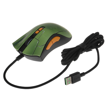 Мышь проводная Razer DeathAdder V2 HALO INFINITE (RZ01-03210300-R3M1) зеленый