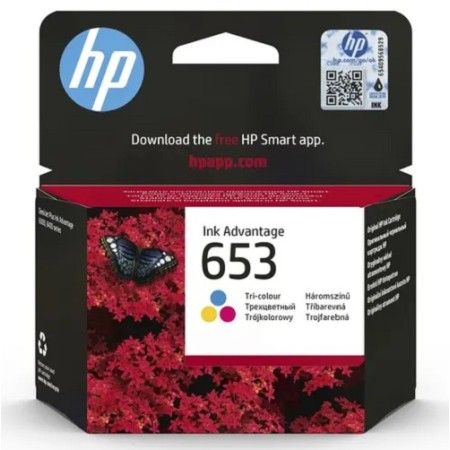 Картридж струйный HP 653 (3YM74AE) трёхцветный (с чипом)