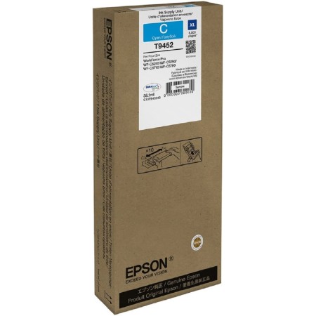 Картридж струйный Epson T9452 (C13T945240) голубой (повышенная емкость)