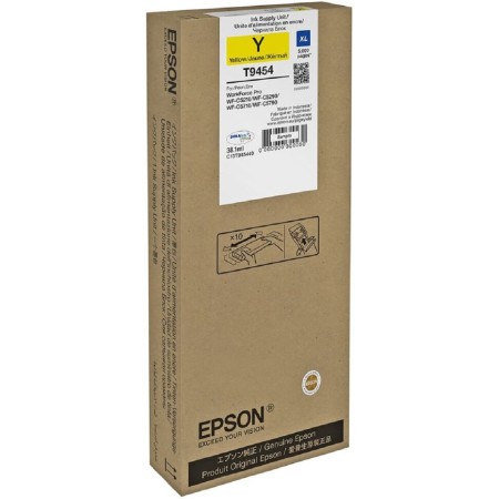 Картридж струйный Epson T9454 (C13T945440) жёлтый (повышенная емкость)