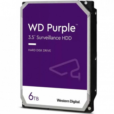 6 ТБ Жесткий диск Western Digital Purple Surveillance (WD63PURZ) фиолетовый