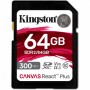 64 ГБ Карта памяти Kingston Canvas React Plus SDXC (SDR2/64GB) черный