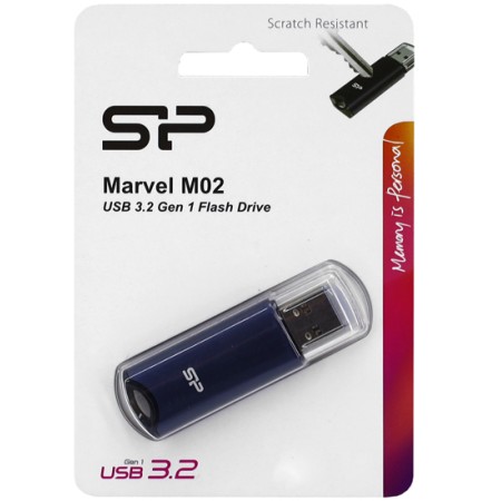 64 ГБ USB Флеш-накопитель Silicon Power Marvel M02 (SP064GBUF3M02V1B) черный