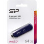 64 ГБ USB Флеш-накопитель Silicon Power LuxMini 320 (SP064GBUF2320V1B) синий