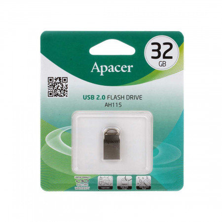 32 ГБ USB Флеш-накопитель Apacer AH115 (AP32GAH115S-1) серый