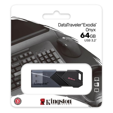 64 ГБ USB Флеш-накопитель Kingston DataTraveler Exodia Onyx (DTXON/64GB) черный