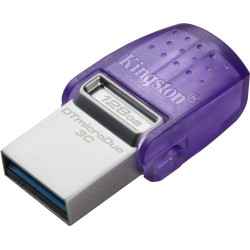 128 ГБ USB Флеш-накопитель Kingston DataTraveler microDuo 3C G3 (DTDUO3CG3/128GB) фиолетовый