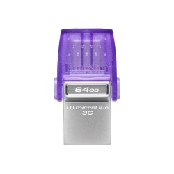 64 ГБ USB Флеш-накопитель Kingston DataTraveler microDuo 3C G3 (DTDUO3CG3/64GB) фиолетовый