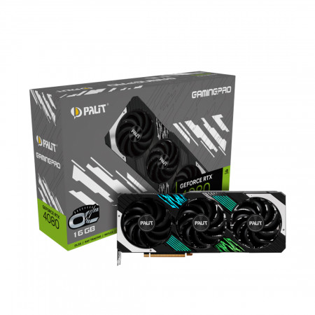Видеокарта Palit GeForce RTX 4080 GamingPro OC (NED4080T19T2-1032A) 16 Гб черный