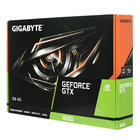 Видеокарта GIGABYTE GeForce GTX 1650 D6 (GV-N1656D6-4GD rev2.0) 4 Гб черный