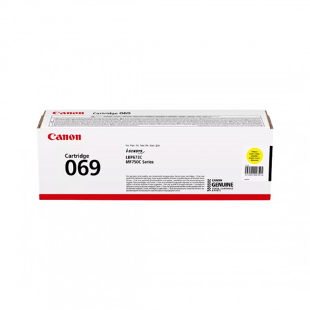 Тонер-картридж лазерный Canon 069 (5091C002) жёлтый