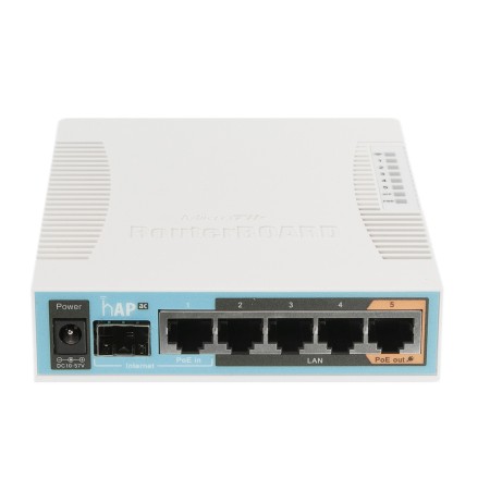 Wi-Fi роутер MikroTik hAP ac (RB962UiGS-5HacT2HnT) белый
