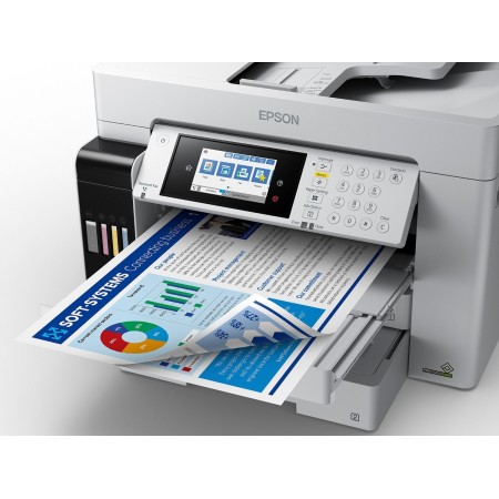 МФУ струйное Epson L15180 (C11CH71408) белый (без кабеля USB)