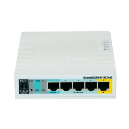 Wi-Fi роутер Mikrotik RB951Ui-2HnD белый