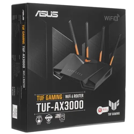 Wi-Fi роутер ASUS TUF Gaming AX3000 (90IG0790-MO3B00) черный