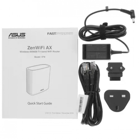MESH-комплект ASUS ZenWiFi AX XT8 (W-1-PK) (90IG0590-MO3G30) белый