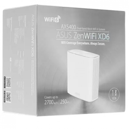 MESH-комплект ASUS ZenWiFi XD6 (W-1-PK) (90IG06F0-MO3R60) белый