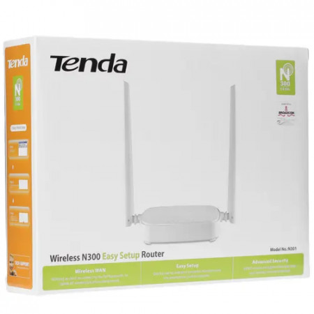 Wi-Fi роутер Tenda N301 белый